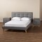 Baxton Studio Jonesy MidCentury Modern Transitional Grey Fabric Upholstered Full Size 3Piece Bedroom Set 219-6702-7288-ZORO - alternate 8